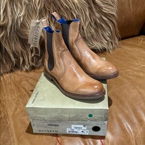 BED|STU Brown Leather Men's Ankle Boots